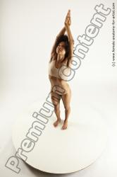 Underwear Woman Black Standing poses - ALL Athletic dreadlocks black Standing poses - simple Multi angle poses Academic